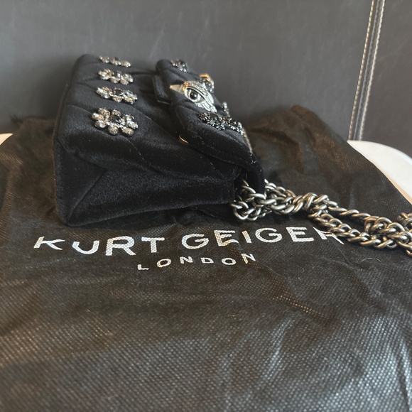 Kurt Geiger London Kensington Black Evening Bag - Picture 3 of 6